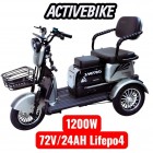 Електричний трицикл Corso OSTIN L NL-624307 (1200W, 72V/24Ah Lifepo4)